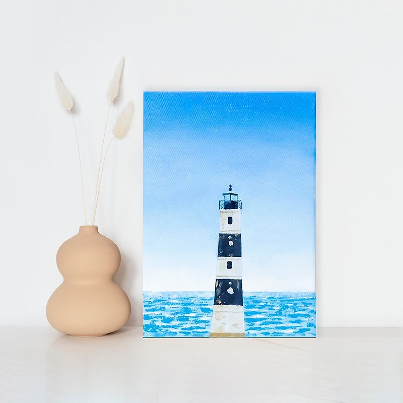 [Experience] Taichung Oil Painting Experience Course/Lighthouse on the Other Side-Chu Xia/Taichung Studio - วาดภาพ/ศิลปะการเขียน - ผ้าฝ้าย/ผ้าลินิน 