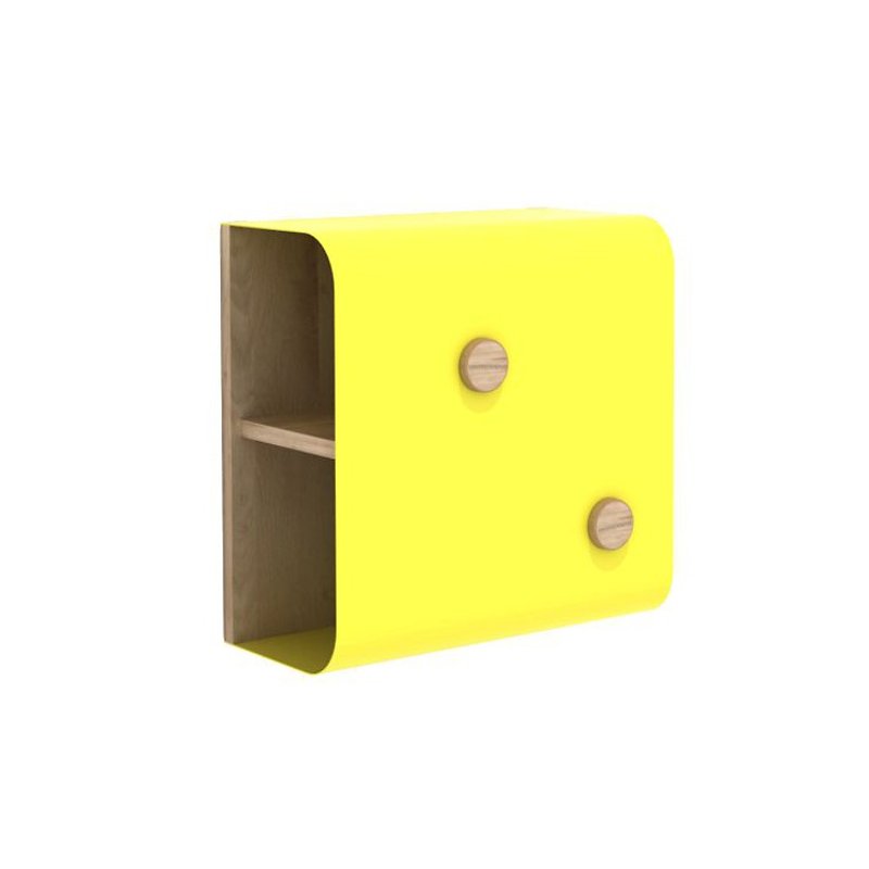 シェルシェルの壁の収納ボックス - 小さい（黄色） - 収納用品 - その他の素材 