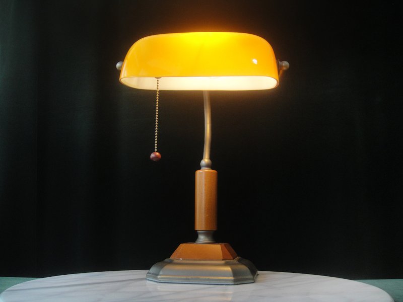 【老時光 OLD-TIME】早期二手台灣製玻璃銀行燈 - 燈具/燈飾 - 其他材質 