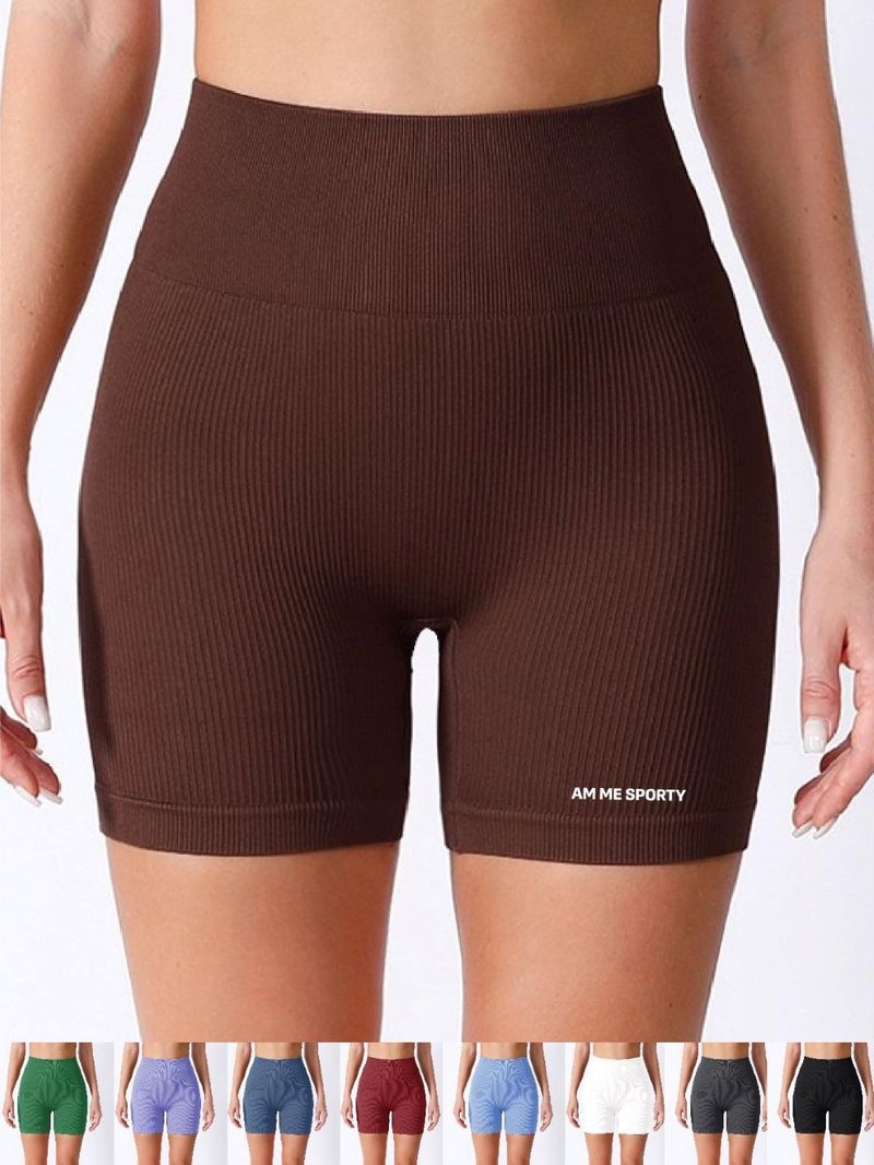 AM ME seamless nude butt lifting shorts - Women's Sportswear Bottoms - Polyester Multicolor