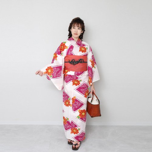 日本和服女性浴衣腰封2件組F Size x86-31a yukata - 設計館fuukakimono 