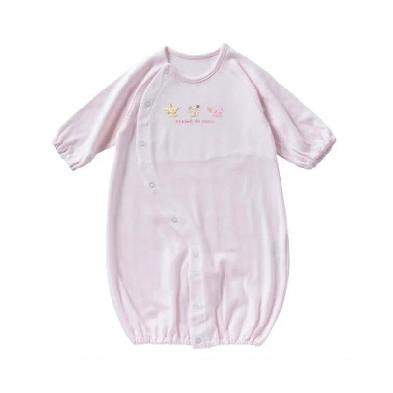 [Japanese OP mini] Baby jumpsuit for all seasons pink - ชุดทั้งตัว - ผ้าฝ้าย/ผ้าลินิน 