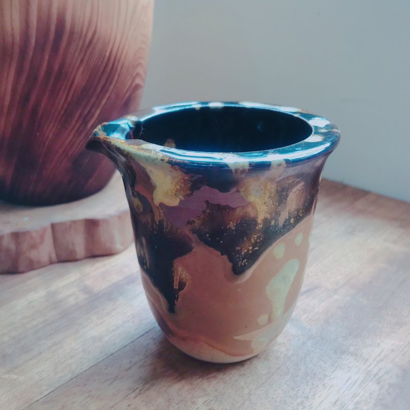 彩釉金 茶海 許俊翔老師手作 - 茶壺/茶杯/茶具 - 陶 