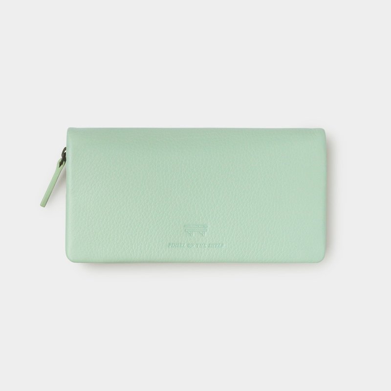 pinsel long wallet : mint - 皮夾/長短夾/錢包 - 真皮 