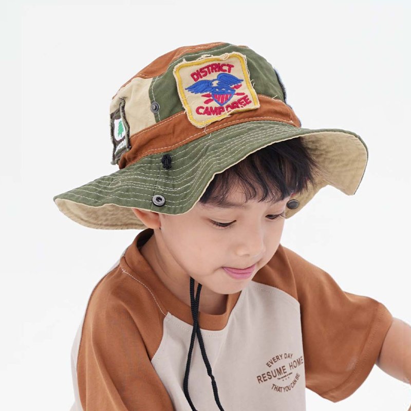 JOPI-Kids' Mountain Outdoor Cotton Fisherman Hat - Tops & T-Shirts - Cotton & Hemp Green