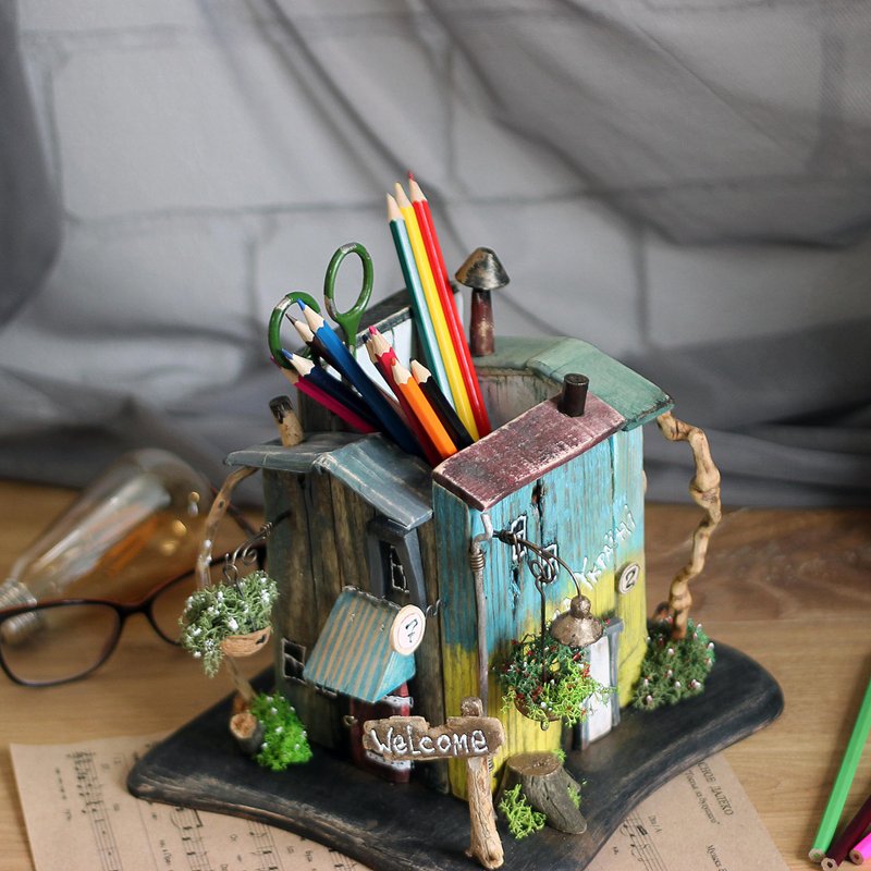 Pencil holder Glory to Ukraine Handmade 100% Single Copy - 其他 - 木頭 