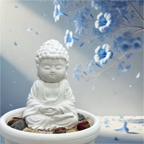 氣度-小蒔光 精油香氛/療癒系公仔/心靈夜燈 禪風設計 佛藝新美學 精油香氛擴香 淨念吉祥之小佛育德中盤套組