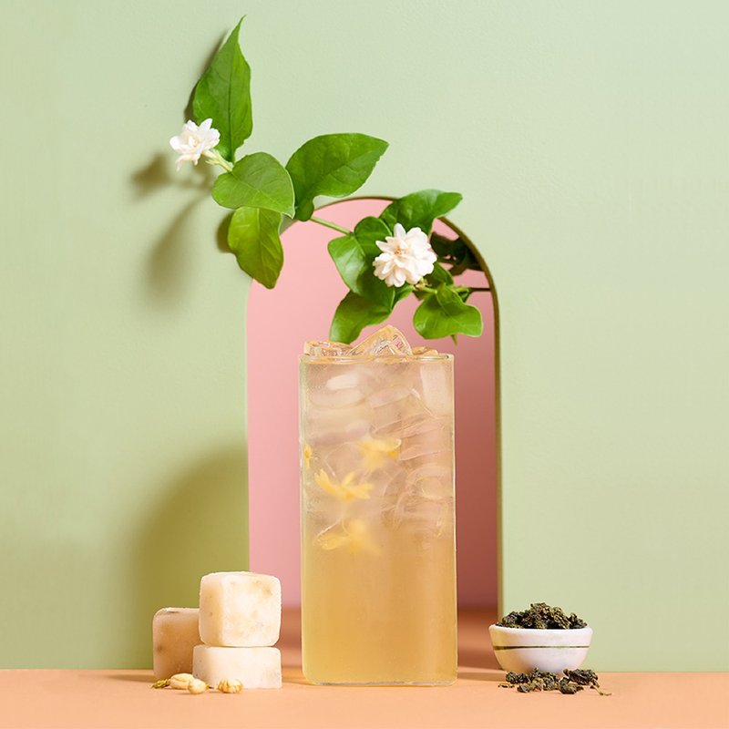 冰糖茉莉四季春 | 17gx15入/袋 | 婚禮小物 伴娘禮 花茶 茶磚 - 茶葉/茶包/水果茶 - 其他材質 綠色