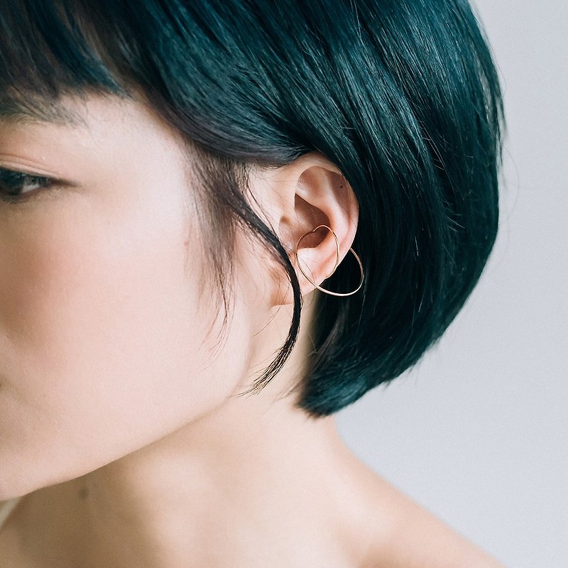 Orbit earcuff | Silver |14k gold fill - Earrings & Clip-ons - Other Metals Gold