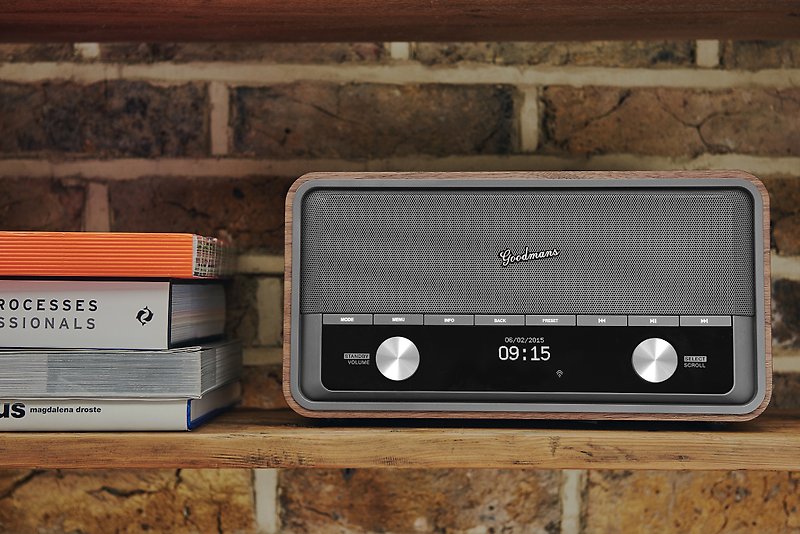 Goodmans Heritage 2 Connect the classic British retro stereo Bluetooth Wi-Fi - ลำโพง - ไม้ สีนำ้ตาล