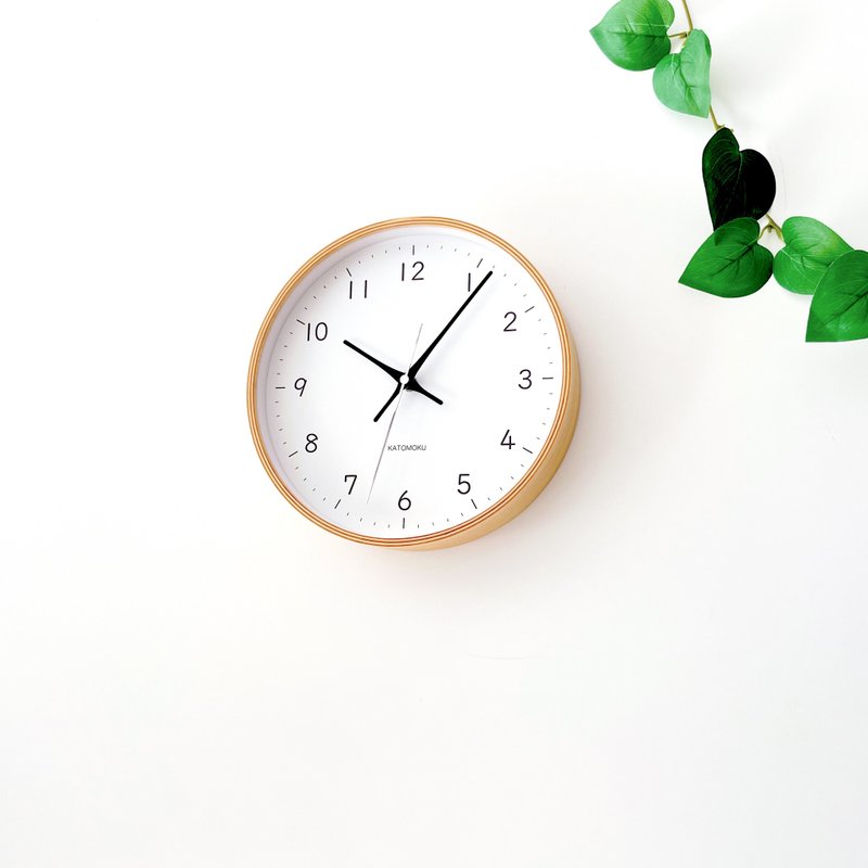 KATOMOKU plywood clock 22 M-size black (km-121BL) wall clock made in japan - Clocks - Wood Black