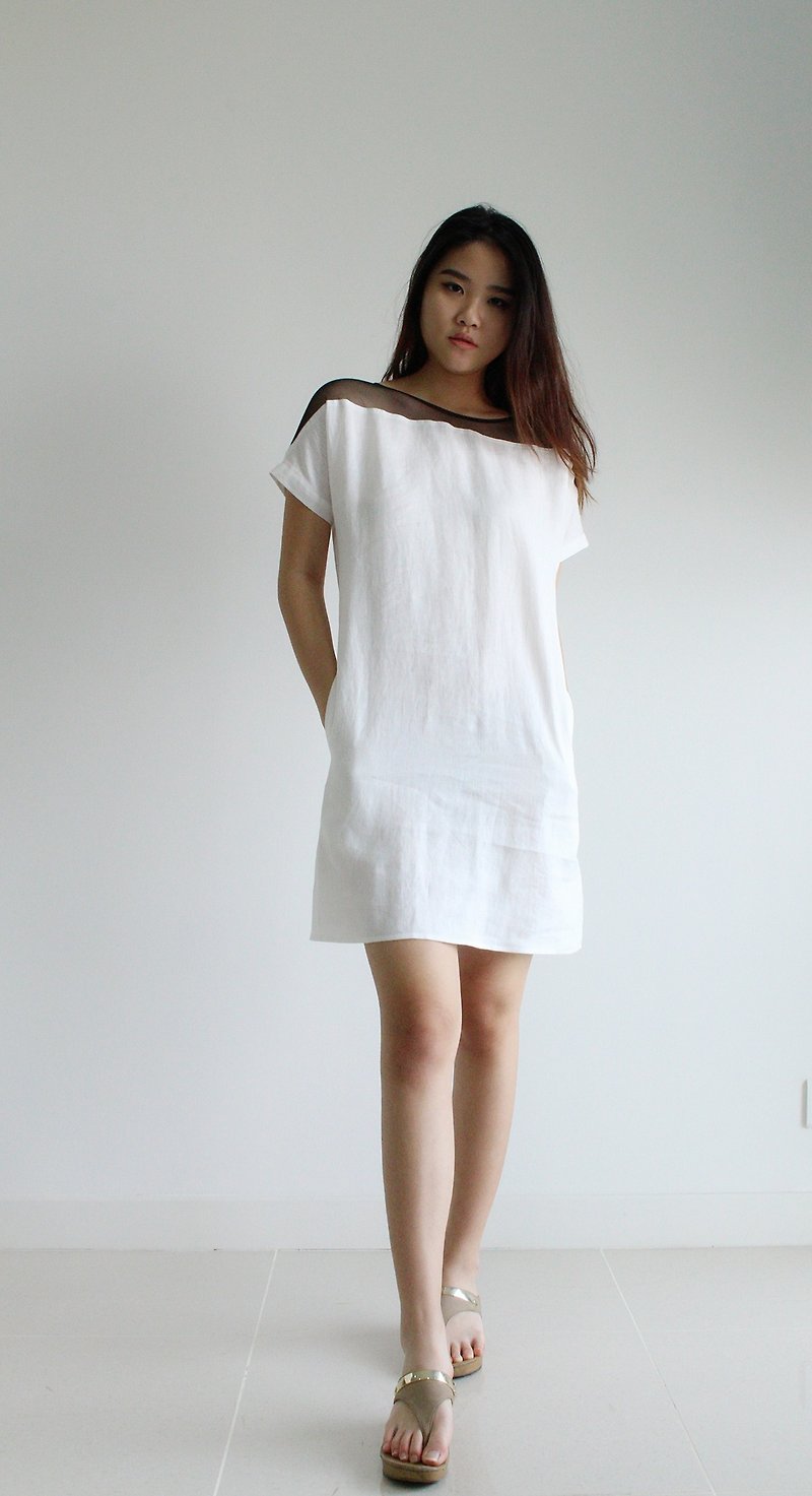 Made to order linen dress / linen clothing / long dress / casual dress E16D - ชุดเดรส - ลินิน 