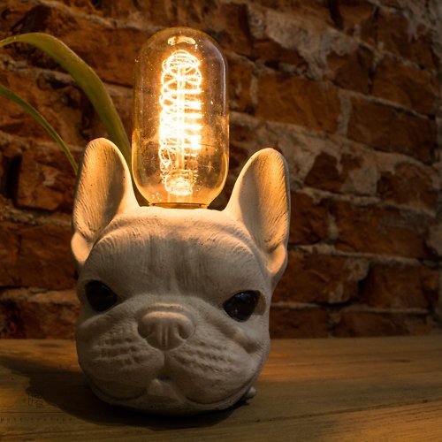 ［VEROMAN］ テーブルランプ フレンチブルドッグ USB式 ライト 犬照明