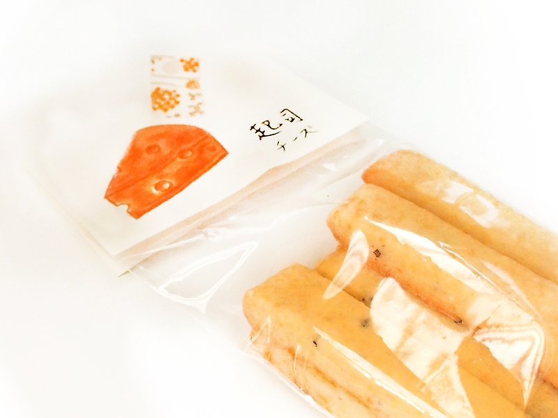パルメザンチーズクラッカーは容易に5グラム±手バッグ-60gスティック - クッキー・ビスケット - 食材 オレンジ