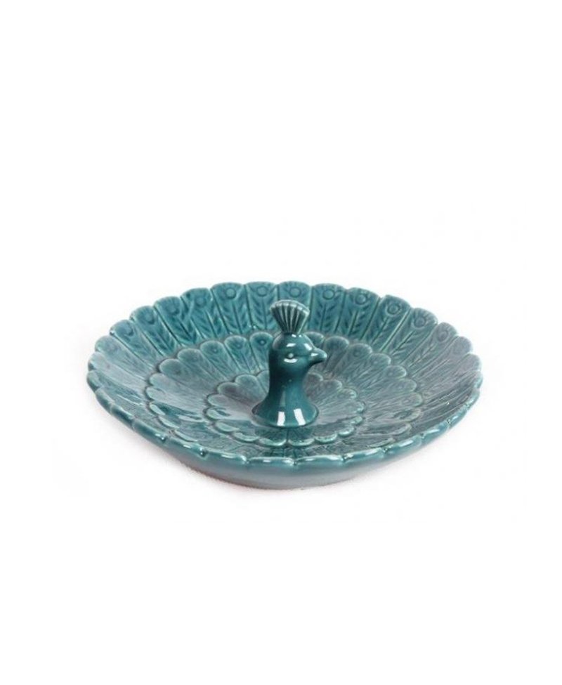British Temerity Jones Vintage Style Ceramic Jewelry Plate / Display Plate - อื่นๆ - ดินเผา สีน้ำเงิน