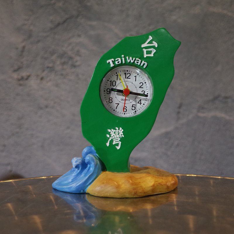 Taiwan Taiwan island clock - Clocks - Other Materials Green