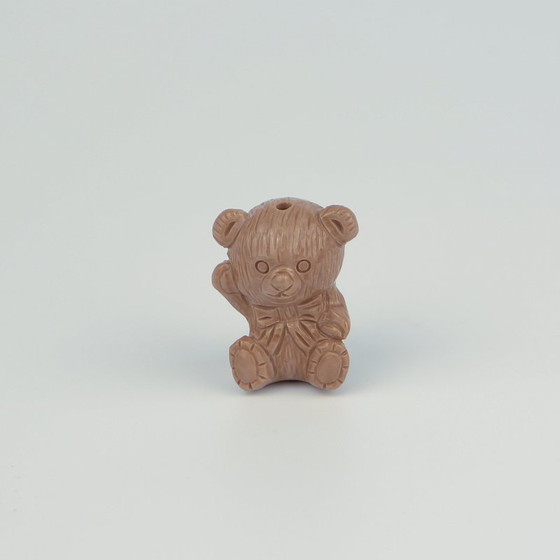 051916月夜熊/棕紅色/帶孔素材/月夜城/阿拉善/晶石/天然/水晶 - 金工/飾品 - 水晶 咖啡色