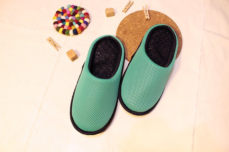AC RABBIT function indoor air cushion slippers - all-inclusive - light green comfortable decompression original / sp-1208T-Mgn - รองเท้าแตะในบ้าน - เส้นใยสังเคราะห์ สีเขียว