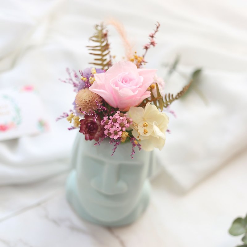 璎珞Manor*T29*Table flower pot flower / eternal flower dry flower / gift preferred / office small things - ช่อดอกไม้แห้ง - พืช/ดอกไม้ 
