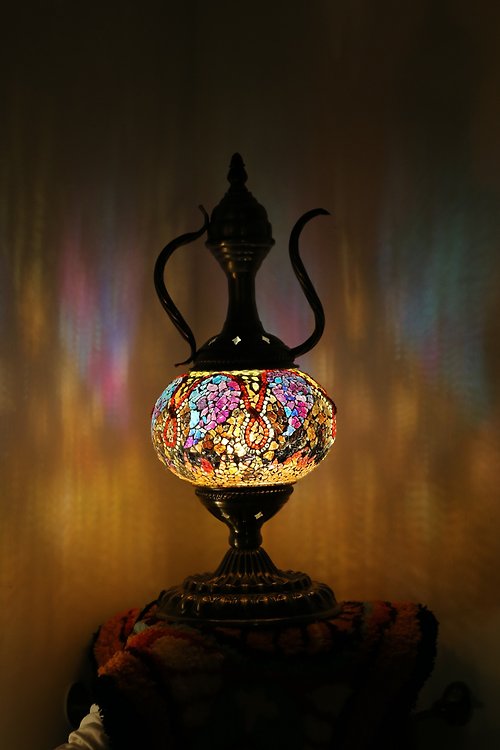Champink.art 迷人土耳其玻璃馬賽克燈