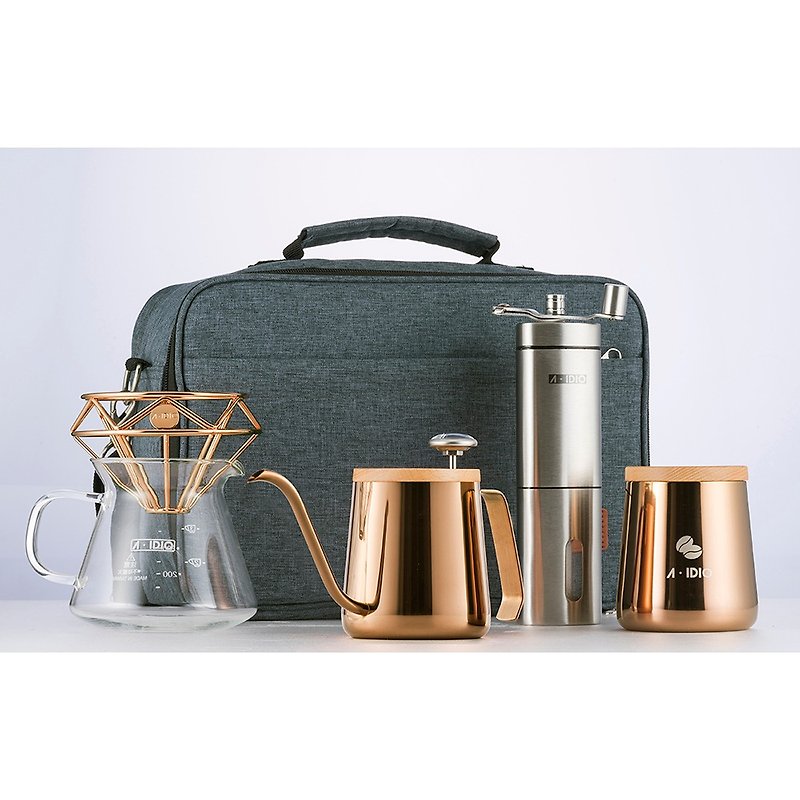 A-IDIO Hand Brew Coffee Accompanying Group - Titanium Edition - Coffee Pots & Accessories - Stainless Steel Gold