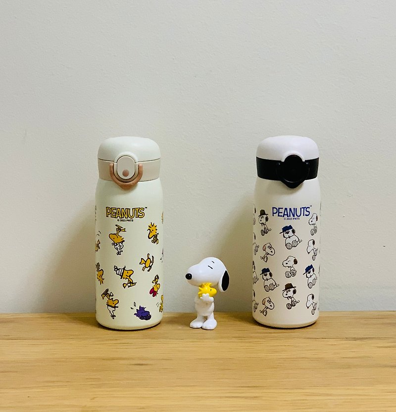 SNOOPY史諾比420ml 真空保溫瓶PEANUTS正版授權(2款式) - 保溫瓶/保溫杯 - 不鏽鋼 