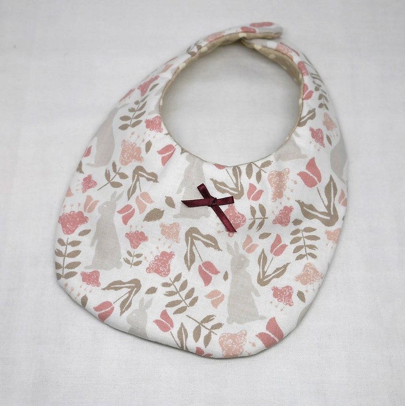 Japanese Handmade  Baby Bib - ผ้ากันเปื้อน - ผ้าฝ้าย/ผ้าลินิน สึชมพู