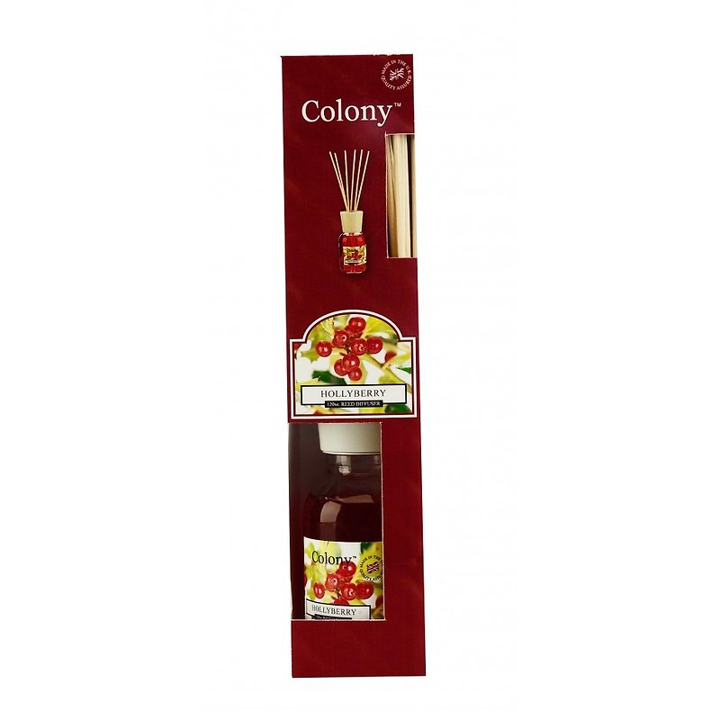 [イングランド]ワックスリリカルの香りコロニーシリーズ - 冬のフルーツ120ミリリットル - アロマ・線香 - ガラス レッド