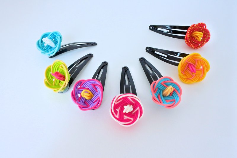 Paper Baby Accessories Multicolor - Mizuhiki Kids Hair Clip, |PENTAS|, Colorful Japanese Mizuhiki, Colorful Kids Hai