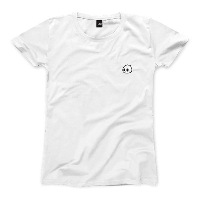 Small fresh meat bag - white - women's t-shirt - เสื้อยืดผู้หญิง - ผ้าฝ้าย/ผ้าลินิน 
