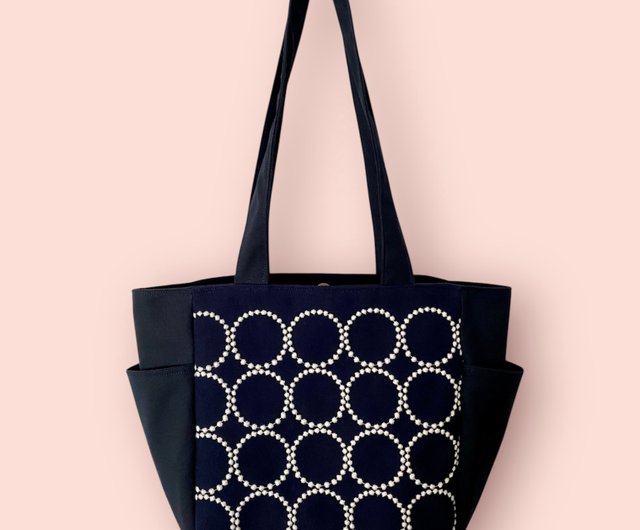 ミナペルホネン Mサイズ ポケットトートバッグ minaperhonen