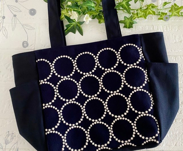 ミナペルホネン Mサイズ ポケットトートバッグ minaperhonen