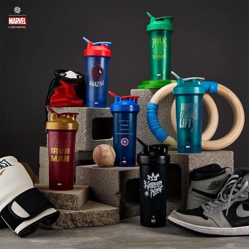 Blender Bottle x Owala 官方授權旗艦店 BlenderBottle【Classic V2】Marvel特別款防漏搖搖杯28oz/828ml