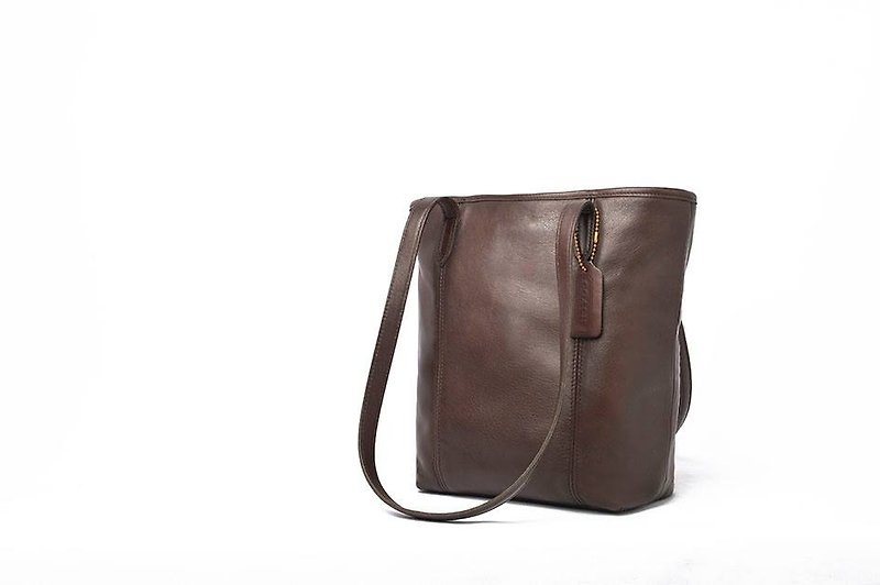 Antique Vintage Coach bag - Messenger Bags & Sling Bags - Genuine Leather Brown