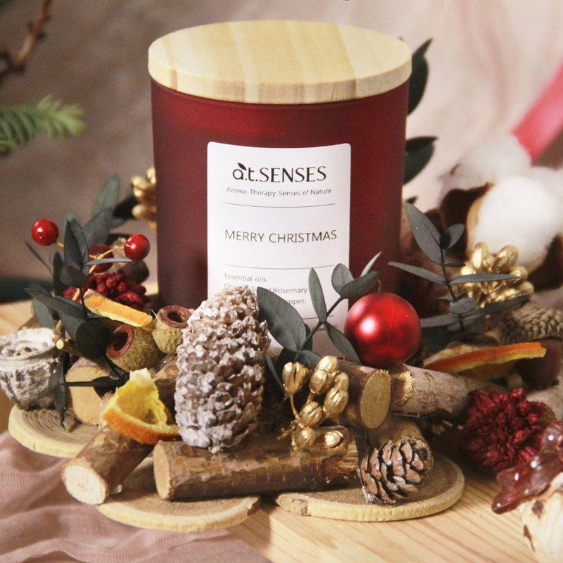 DIY手作 | 聖誕香氛花藝 | 精油蠟燭X聖誕花圈 | 可私訊3人包班 - 蠟燭/香氛/調香 - 植物．花 