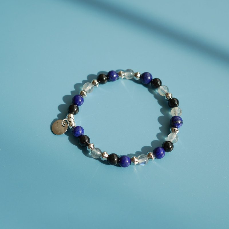 Lapis Lazuli Black Tourmaline Labradorite 14KGF Bracelet - Bracelets - Crystal 