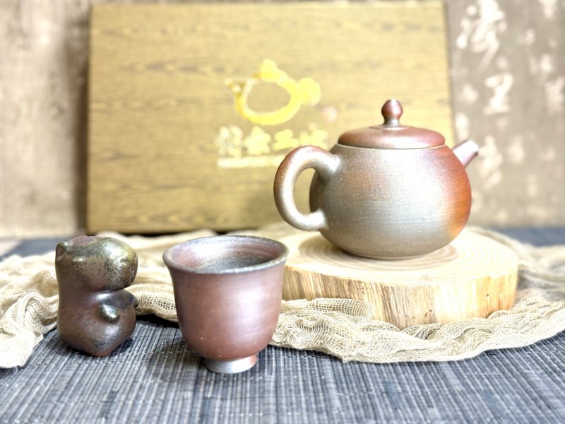 New Year Teaware Gift Box Special Offer Set - ถ้วย - ดินเผา 