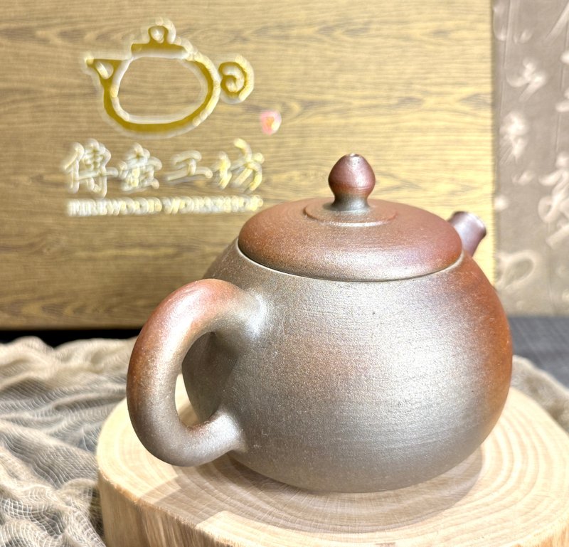 新春柴燒茶器禮盒優惠套組 - 茶壺/茶杯/茶具 - 陶 