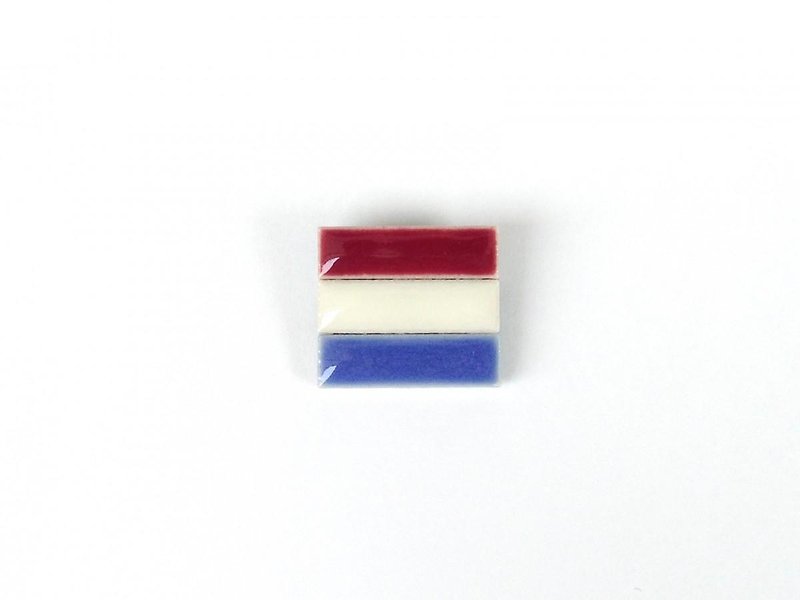 Dutch flag brooch - เข็มกลัด - ดินเผา 