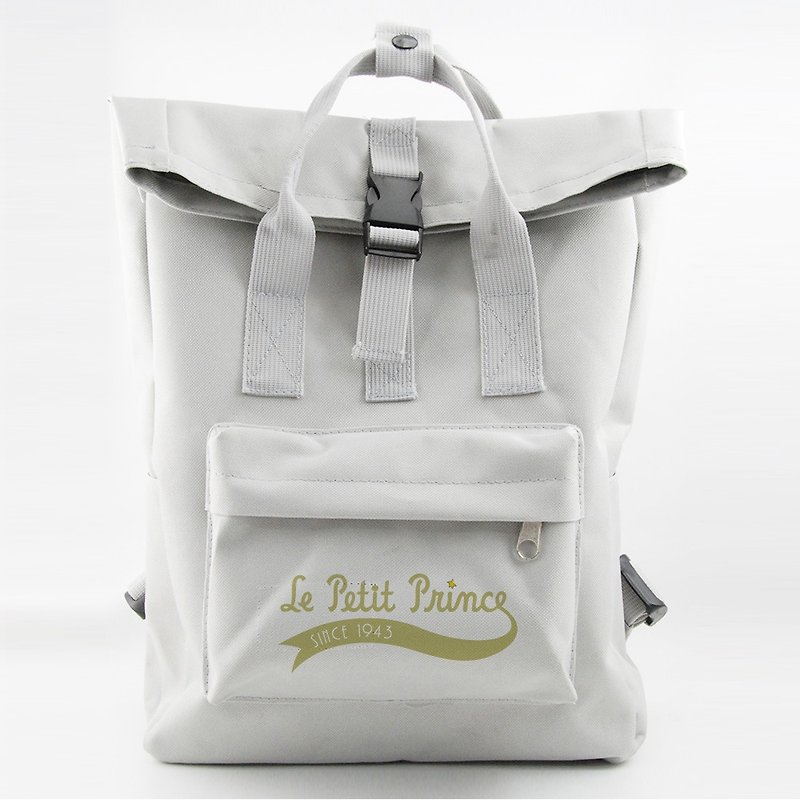 Little Prince Classic Edition Authorized - Buried Backpack (ivory white) - กระเป๋าเป้สะพายหลัง - ผ้าฝ้าย/ผ้าลินิน ขาว