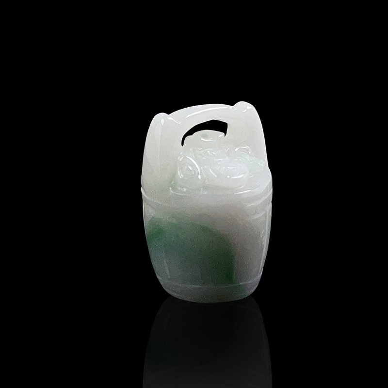 【財源滾滾】飄花翡翠一桶金項鍊 | 天然緬甸玉A貨翡翠 | 送禮 - 項鍊 - 玉石 多色