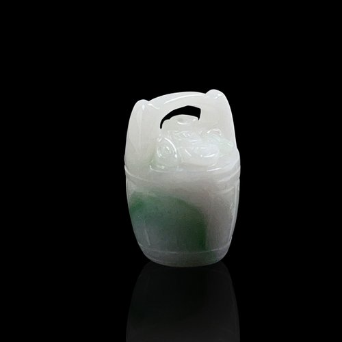 瓔珞翡翠 【財源滾滾】飄花翡翠一桶金項鍊 | 天然緬甸玉A貨翡翠 | 送禮