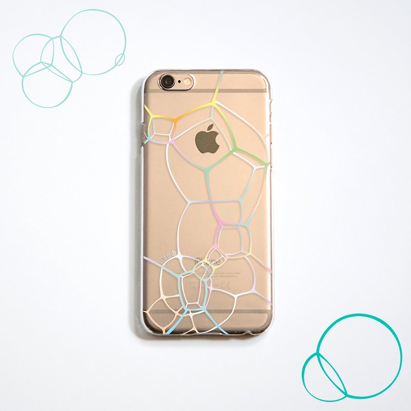 The colourful bubble pattern phone case, for iPhone, Samsung - เคส/ซองมือถือ - พลาสติก หลากหลายสี
