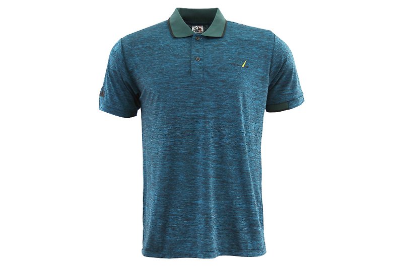 ✛ tools ✛ sports polo shirt blue green # # # Shu cool skin-friendly - เสื้อยืดผู้ชาย - วัสดุอื่นๆ สีน้ำเงิน