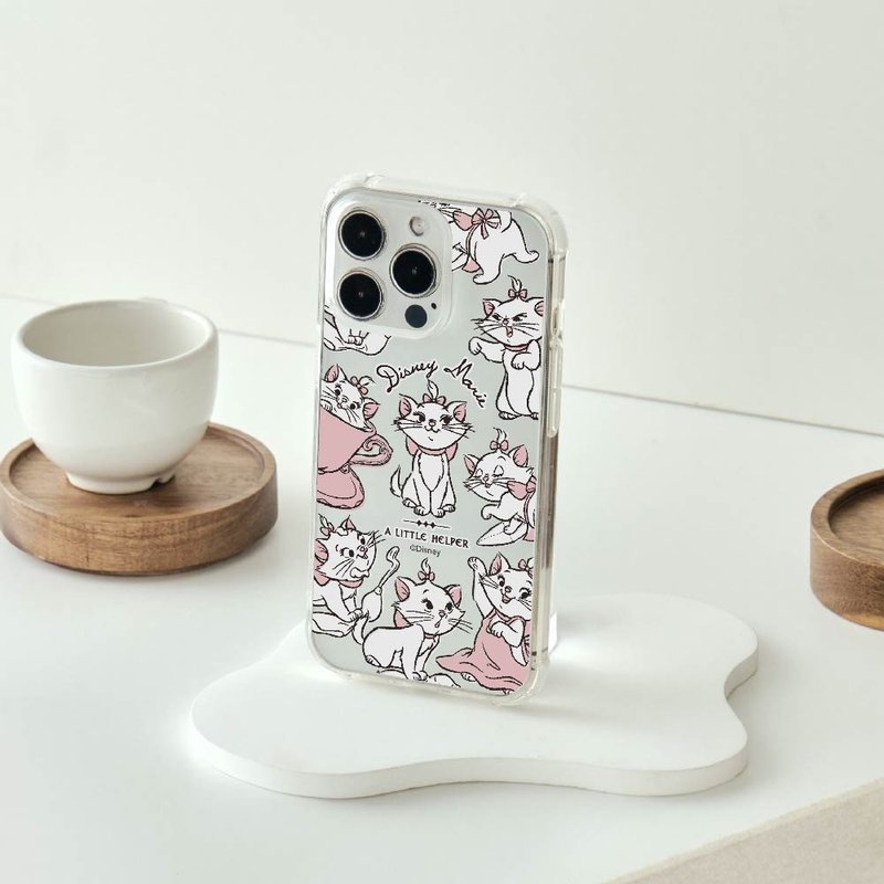 Disney Cats And Dogs-瑪麗貓款亂花全氣囊防摔iPhone手機殼 - 手機殼/手機套 - 矽膠 多色