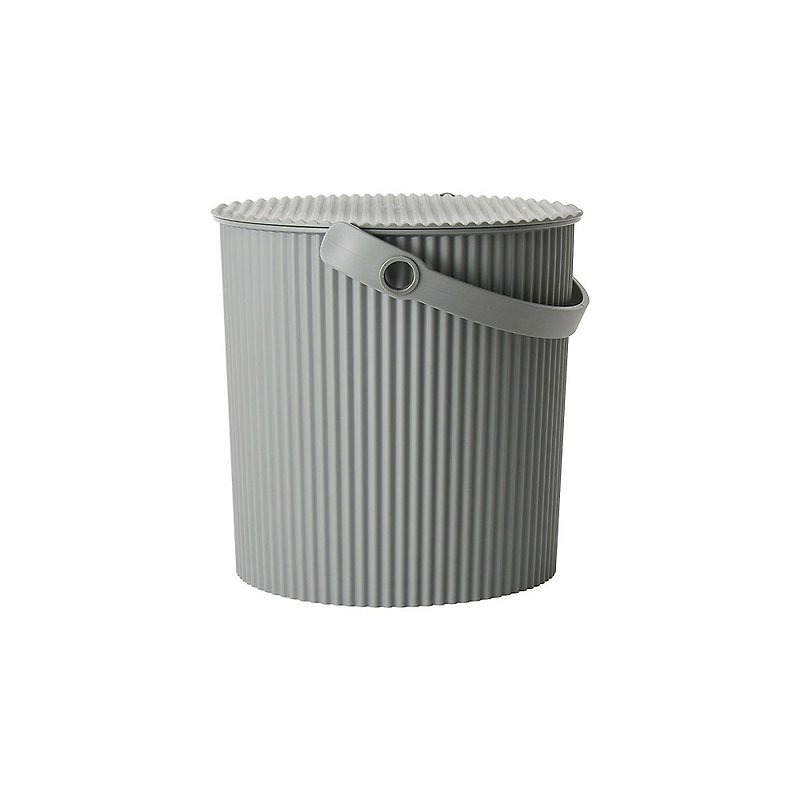 [Hachiman Chemical] omnioutil Straight grain storage storage chair stool gray L - Storage - Polyester Gray