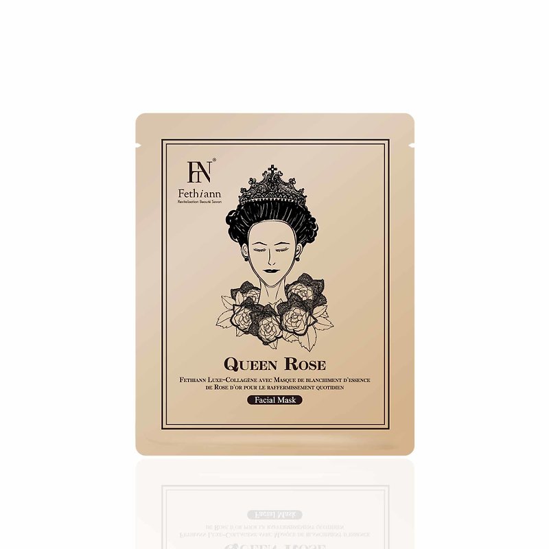 Luxury-Collagen with Rosa Gold Essence Whitening Mask for Firming Daily - เอสเซ้นซ์/แอมพูล - วัสดุกันนำ้ 