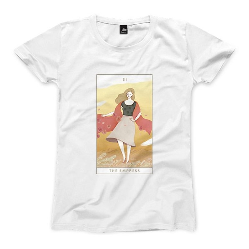 III |皇后 - ホワイト - レディースTシャツ - Tシャツ - コットン・麻 