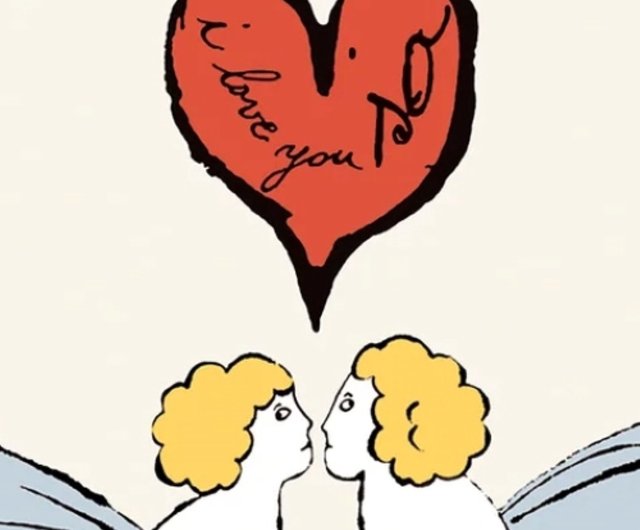 Original Poster] Andy Warhol | I Love You So Matted Print - Shop