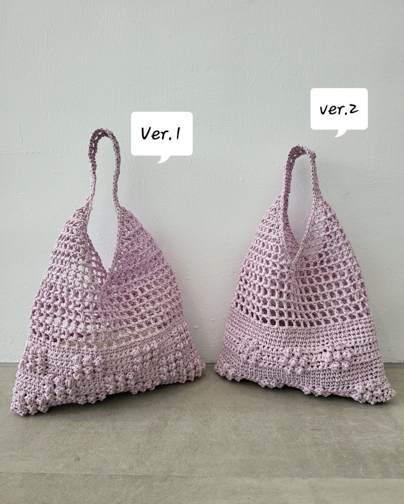 Arari Hobo Bag Handmade Crochet Bag - กระเป๋าถือ - กระดาษ 